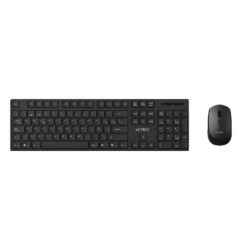 Acteck Creator Vantage Prime MK555 Combo 2 en 1, Teclado ErgonÃ³mico 100% Chiclet Keys ABS Low Profile, Mouse Ãptico 1600 dpi, Dongle 2.4 GHz, Negro_0