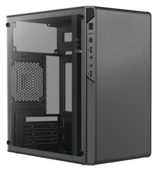 Acteck Gabinete Mini Torre Performance II GI215W / MAX MB M-ATX Fuente ATX 500 W / 2X USB 2.0 / Panel Izq Acrilico + Frente Solido/Negro_0