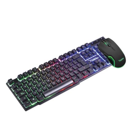 XZEAL Kit Gamer 2 en 1 XST-201 Teclado 100% Membrana Retroiluminado + Mouse 3200 dpi 6 Botones Conexion USB 1.45m Negro_0