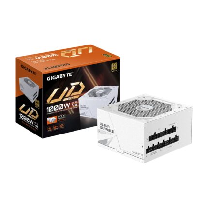 GIGABYTE UD1000GM PG5 V2 Ice - 1000W 80 Plus Platinum Certificado - PCIe5.1 Ready - ATX3.1 - Fuente de alimentaciÃ³n Totalmente Modular (GP-UD1000GMPG5 Ice)_0