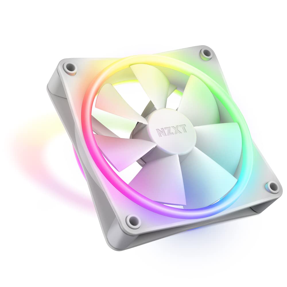 NZXT F120 RGB Duo - 120mm Dual-Sided RGB Fan â 20 Individually Addressable LEDs â Balanced Airflow and Static Pressure â Fluid Dynamic Bearing â PWM Control â Anti-Vibration Rubber Corners â White_0 NZXT F120 RGB Duo - 120mm Dual-Sided RGB Fan â 20 Individually Addressable LEDs â Balanced Airflow and Static Pressure â Fluid Dynamic Bearing â PWM Control â Anti-Vibration Rubber Corners â White_0