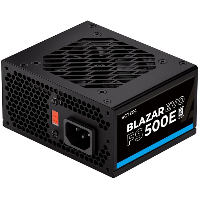 Acteck Fuente de Poder PC 500W Blazar EVO FS500E Slim Micro ATX Negro ES-05002E_0