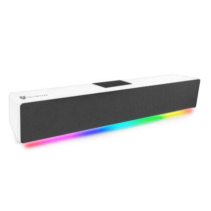Glimm Bar BG585 Bocina Gamer, Soundbar con Bluetooth, Control Digital RGB, 10W de Potencia, IluminaciÃ³n RGB (Blanco)_0