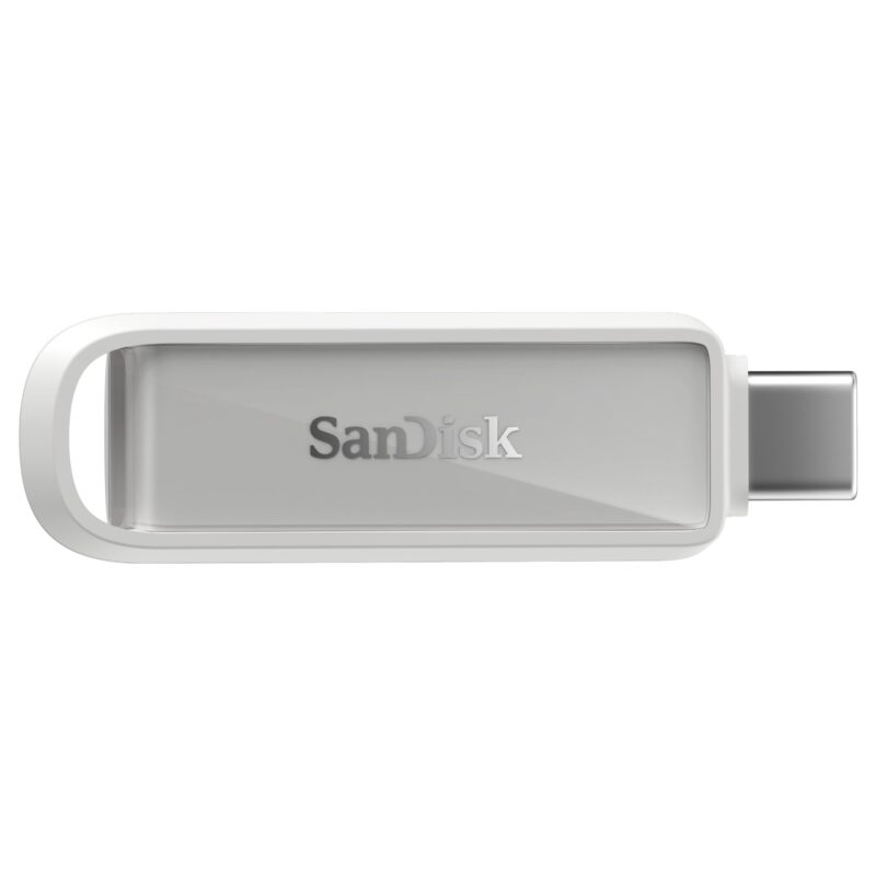 SanDisk 128GB Phone Drive with USB Type-C - Up to 150MB/s, USB 3.2 Gen 1, Flash Drive for Type-C iPhone, iPad, Mac Devices, Arctic White - SDIXS0N-128G-GN6NE_0