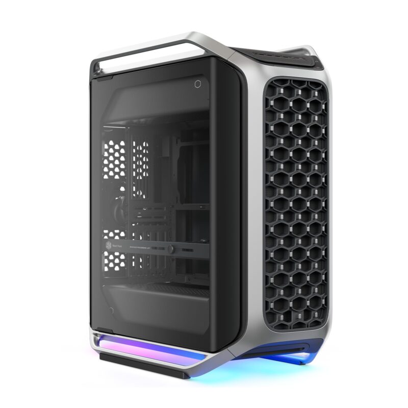 Cooler Master Cosmos Alpha - Carcasa para PC de Torre Completa Freeform 2.0, diseÃ±o Giratorio, GPU de 400 mm, Marco de Aluminio Curvado de radiador, Vidrio Templado, Ventiladores duales de 200 mm_0
