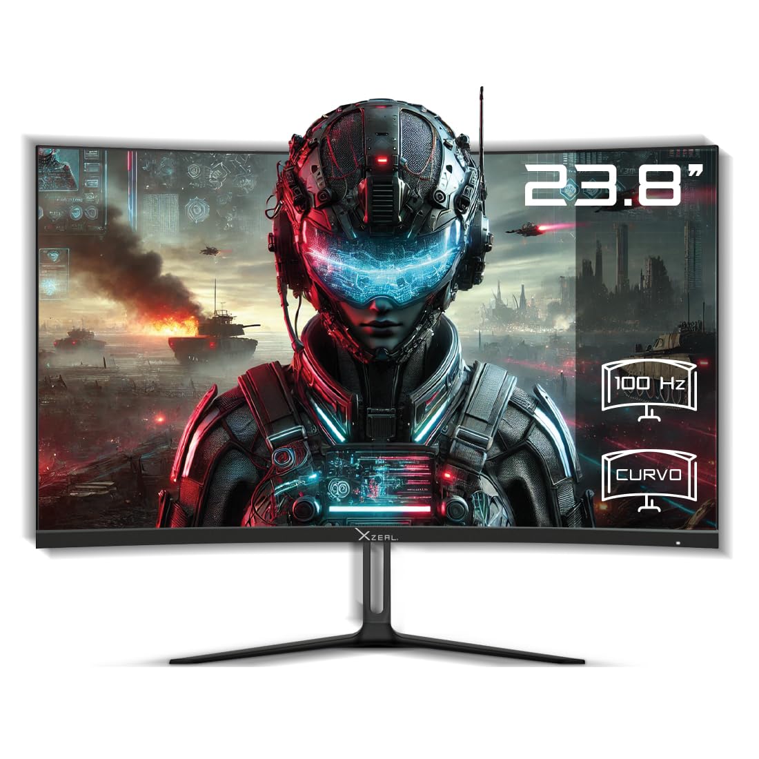 Xzeal Monitor 23.8" Xzeal XST-570-1 Panel Curvo VA FHD 100Hz 5ms 1xVGA + 1xHDMI + Vesa 100x100mm Negro_0 Xzeal Monitor 23.8" Xzeal XST-570-1 Panel Curvo VA FHD 100Hz 5ms 1xVGA + 1xHDMI + Vesa 100x100mm Negro_0