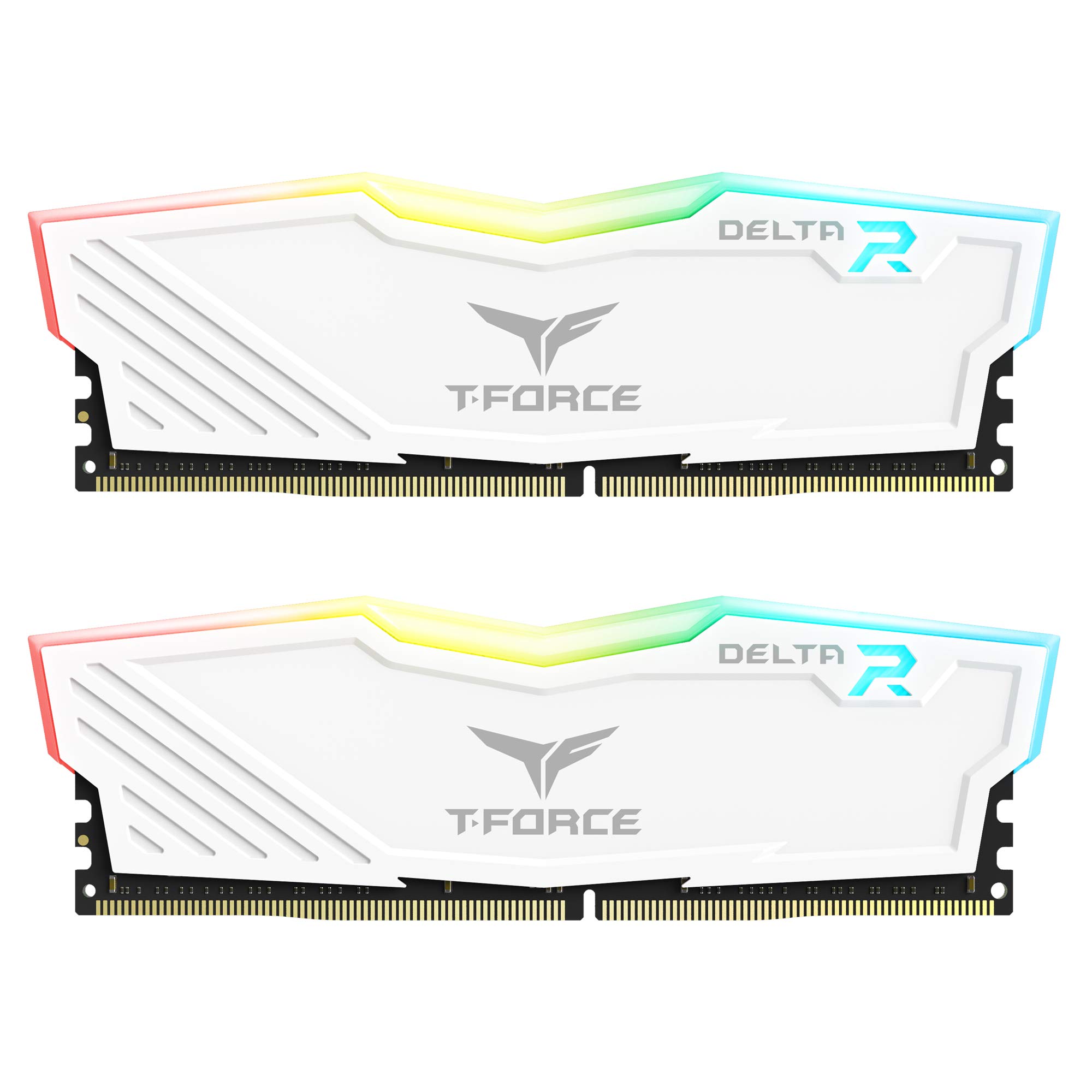 TEAMGROUP T-Force Delta RGB DDR4 32 GB (2 x 16 GB) 3200 MHz (PC4-25600) CL16 Módulo de Memoria RAM TF4D432G3200HC16FDC01, Color Blanco_0 TEAMGROUP T-Force Delta RGB DDR4 32 GB (2 x 16 GB) 3200 MHz (PC4-25600) CL16 Módulo de Memoria RAM TF4D432G3200HC16FDC01, Color Blanco_0